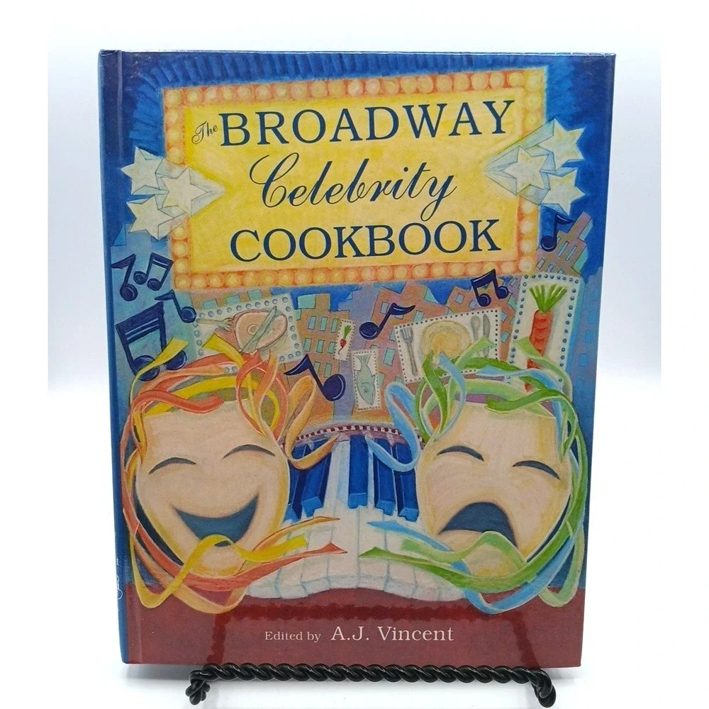 THE‎ BROADWAY CELEBRITY COOKBOOK  Alexander J. Vincent  Hardcover *Excellent*